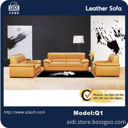 Luxury Modern Leather Leisure Sofa Suite